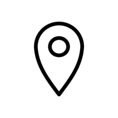 Vector icon location. flat vector sign isolated on a white background. Simple vector illustration for graphic and web design.