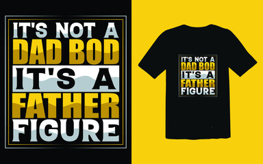Father's day typographic T-shirt Design vector