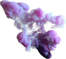 Colorful Abstract Smokey Vapor Cloud Formation