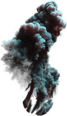 Colorful Abstract Smokey Vapor Cloud Formation