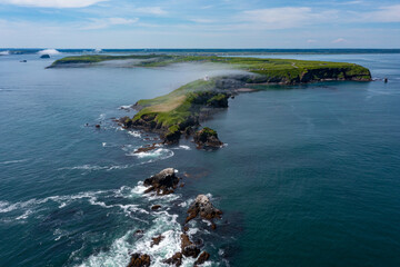 北海道浜中町霧多布岬・ドローン空撮