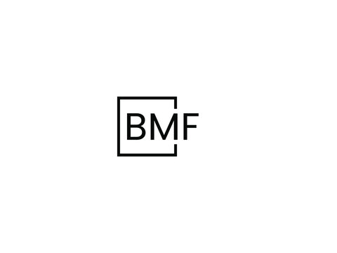 BMF Letter Initial Logo Design Vector Illustration