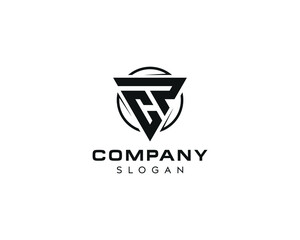 Abstract letter CP logo-CP LOGO