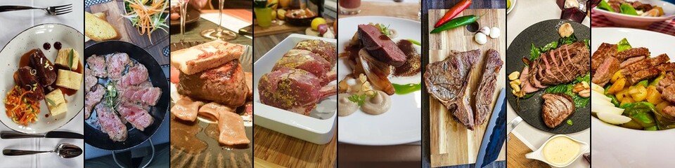 Food Collage Perfect Steak