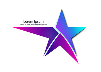 Abstract star sign Corporate identity Corporate vector fancy logo design template isolated