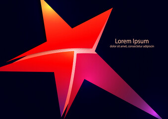 Abstract star sign Corporate identity Corporate vector fancy logo design template isolated