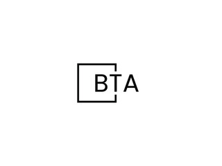 BTA letter initial logo design vector illustration