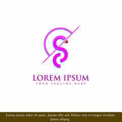 vector logo design, Best luxury color combination, modern design minimalist