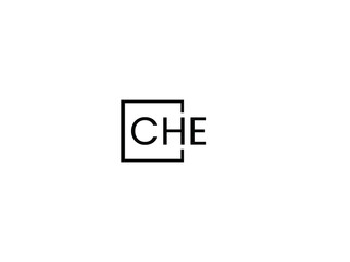 CHE Letter Initial Logo Design Vector Illustration