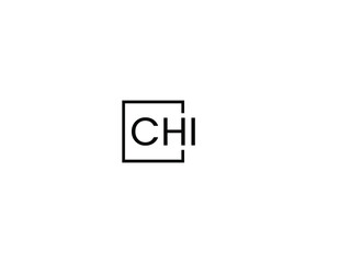 CHI Letter Initial Logo Design Vector Illustration