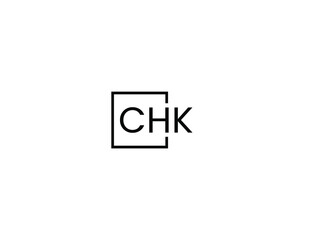 CHK Letter Initial Logo Design Vector Illustration