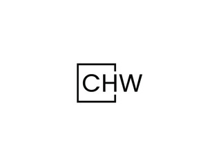 CHW Letter Initial Logo Design Vector Illustration