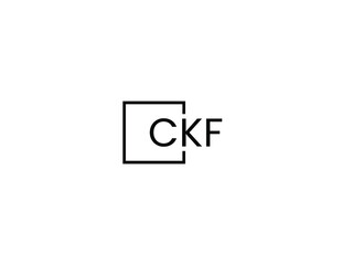 Fototapeta premium CKF Letter Initial Logo Design Vector Illustration 