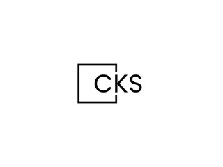 Obraz premium CKS Letter Initial Logo Design Vector Illustration 