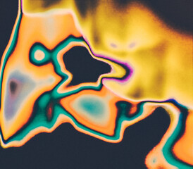 Grainy Abstract Gradient Background Colorful Heatmap © RuleByArt