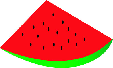 watermelon fruit vector