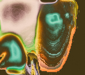 Retro Grainy Topographical Abstract Heatmap