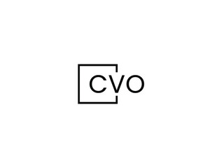 CVO Letter Initial Logo Design Vector Illustration