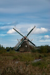 Fototapeta na wymiar windmill in the country