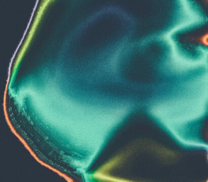 Retro Grainy Topographical Abstract Heatmap