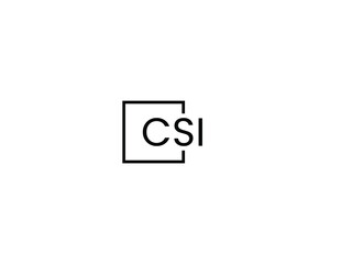 CSI Letter Initial Logo Design Vector Illustration