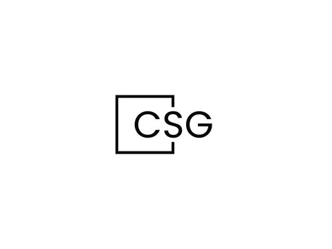 CSG Letter Initial Logo Design Vector Illustration