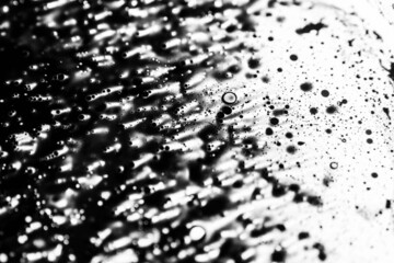 Black And White Abstract Fluid Texture