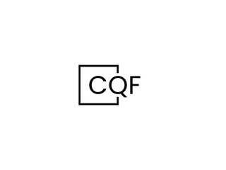 CQF Letter Initial Logo Design Vector Illustration