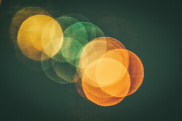 Vintage Grainy Bokeh Light Background