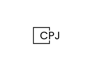 Obraz premium CPJ Letter Initial Logo Design Vector Illustration