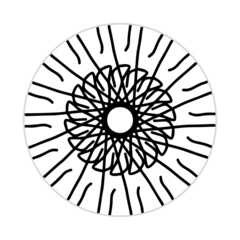 mandala design with abstract shape. black and white vector. ornament and decoration motif concept. template for wallpaper, patterns, carpet, textile and seamless