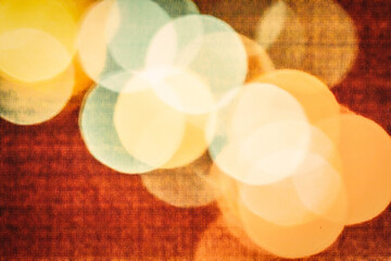 Vintage Grainy Bokeh Light Background