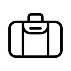 Travel Bag Icon Symbol. Premium Quality Isolated Trip Handbag Element In Trendy Style.