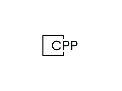 CPP Letter Initial Logo Design Vector Illustration