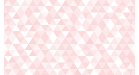 Abstract geometry triangle white and pink mosaic texture background pattern..