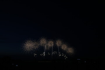 日本の花火師のコラボレーション花火