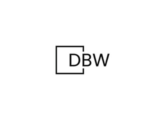 Fototapeta premium DBW Letter Initial Logo Design Vector Illustration