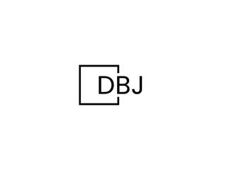 DBJ Letter Initial Logo Design Vector Illustration