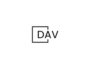Obraz premium DAV Letter Initial Logo Design Vector Illustration