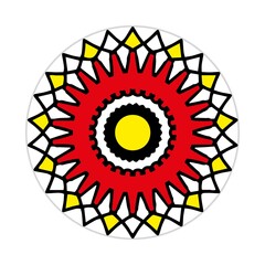 	
mandala design with abstract shape. vector ornament and decoration motif concept. template for wallpaper, patterns, carpet, textile and seamless