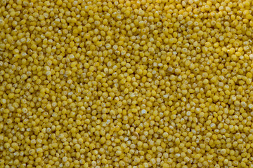 Millet. Millet texture background. Millet background. Groats. Texture.