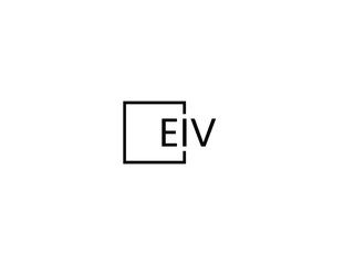 Obraz premium EIV Letter Initial Logo Design Vector Illustration