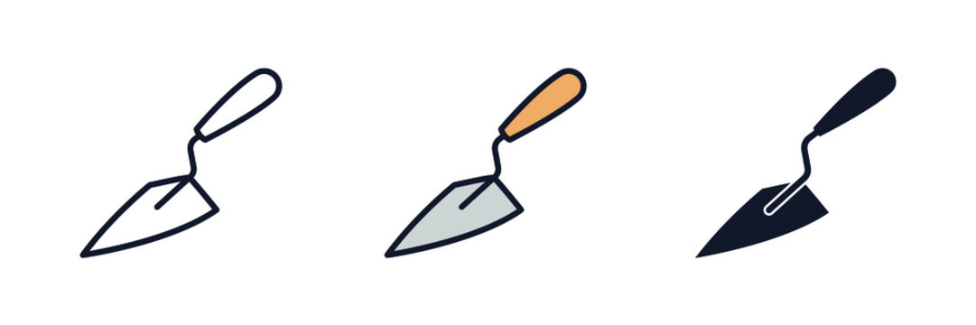 trowel icon symbol template for graphic and web design collection logo vector illustration