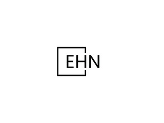 EHN Letter Initial Logo Design Vector Illustration
