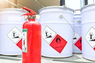 Fire extinguishers and flammable chemical, Industrial flammable products