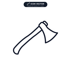 Ax Icon. hatchet icon symbol template for graphic and web design collection logo vector illustration