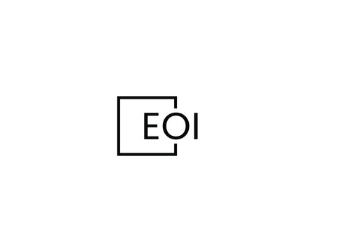 EOI Letter Initial Logo Design Vector Illustration