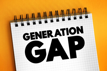 Generation gap - difference of opinions between one generation and another regarding beliefs,...