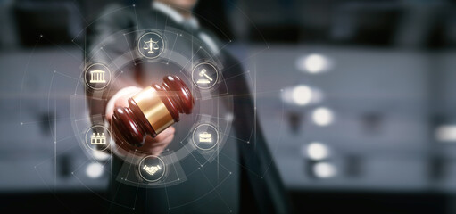 Concept of justice and legal services.