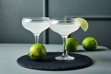 Lime daiquiri cocktail.